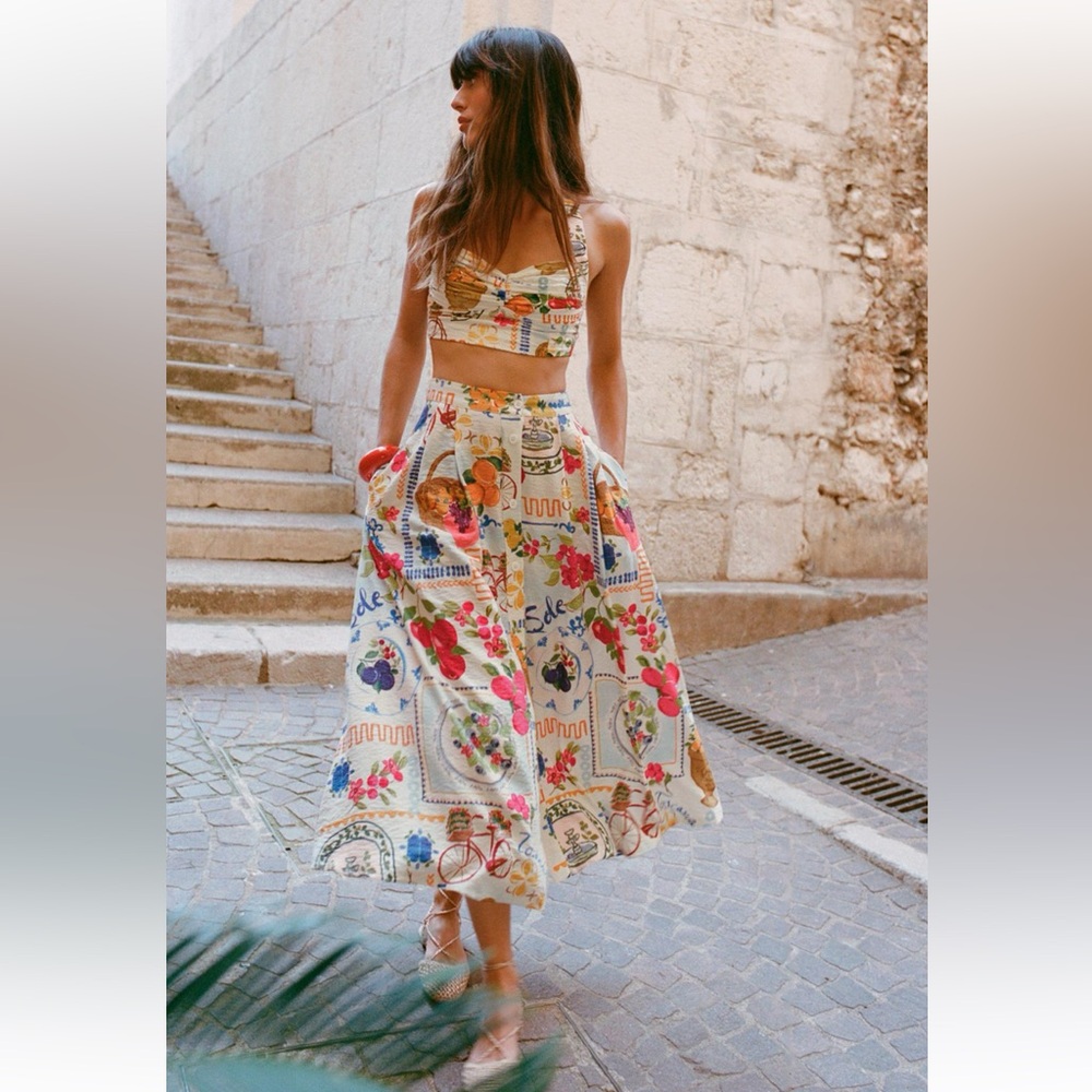 NWT ZARA PRINTED SET